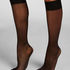 Skarpetki Sheer Back Seam, Czarny