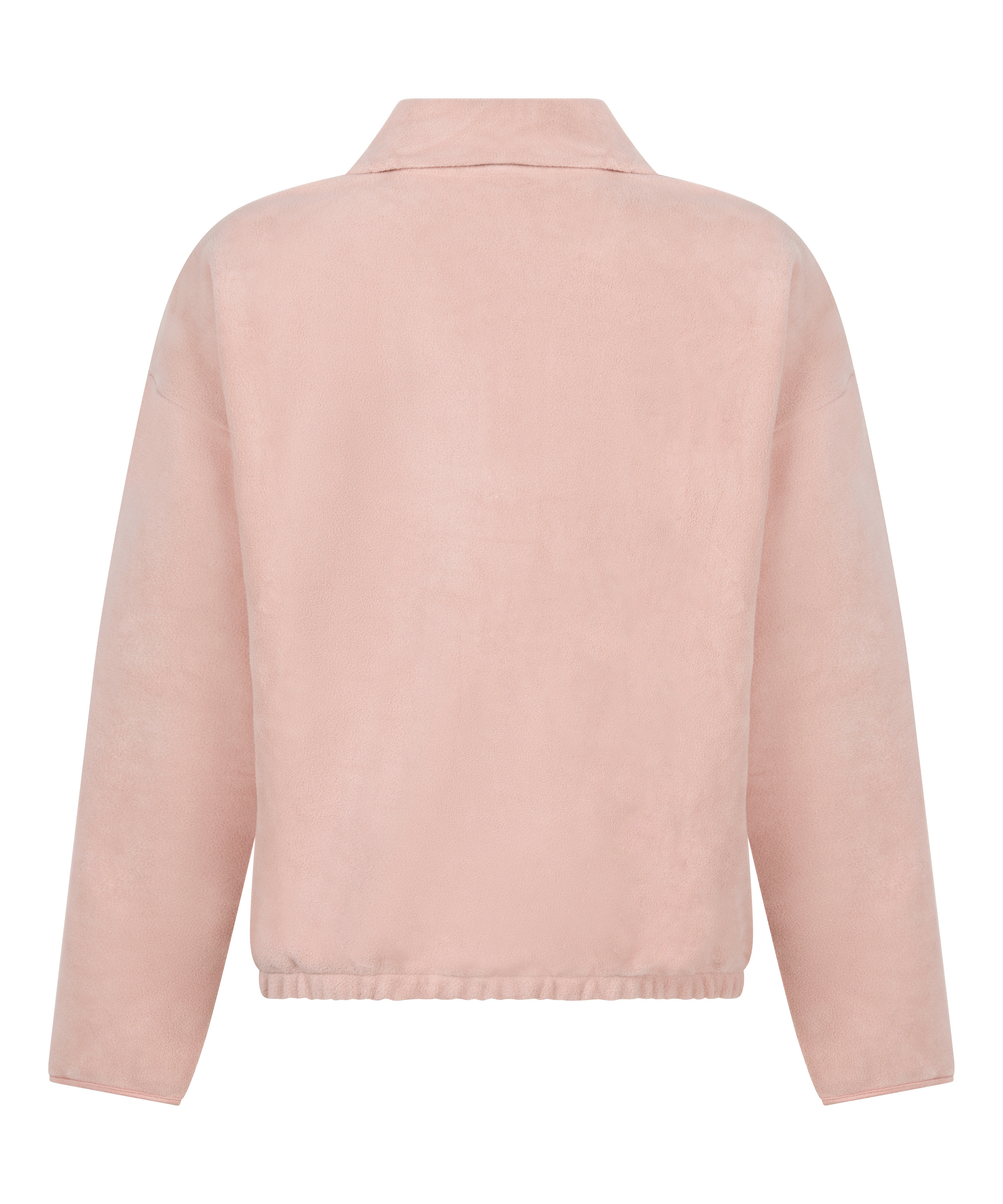 Bluza sportowa z zamkiem błyskawicznym do połowy, R&oacute;żowy, main