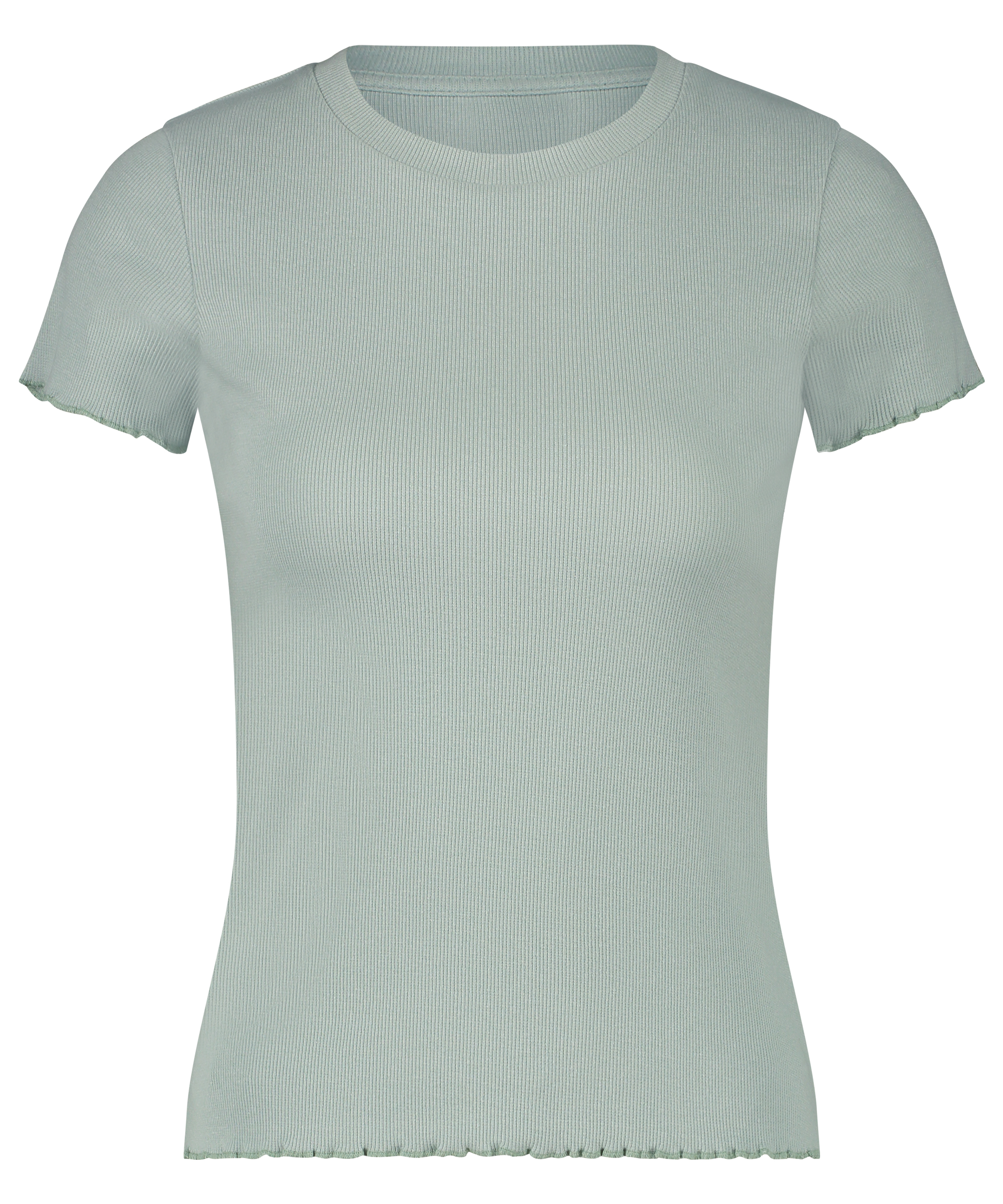 Bawełniana koszula z kr&oacute;tkim rękawem, Zielony, main