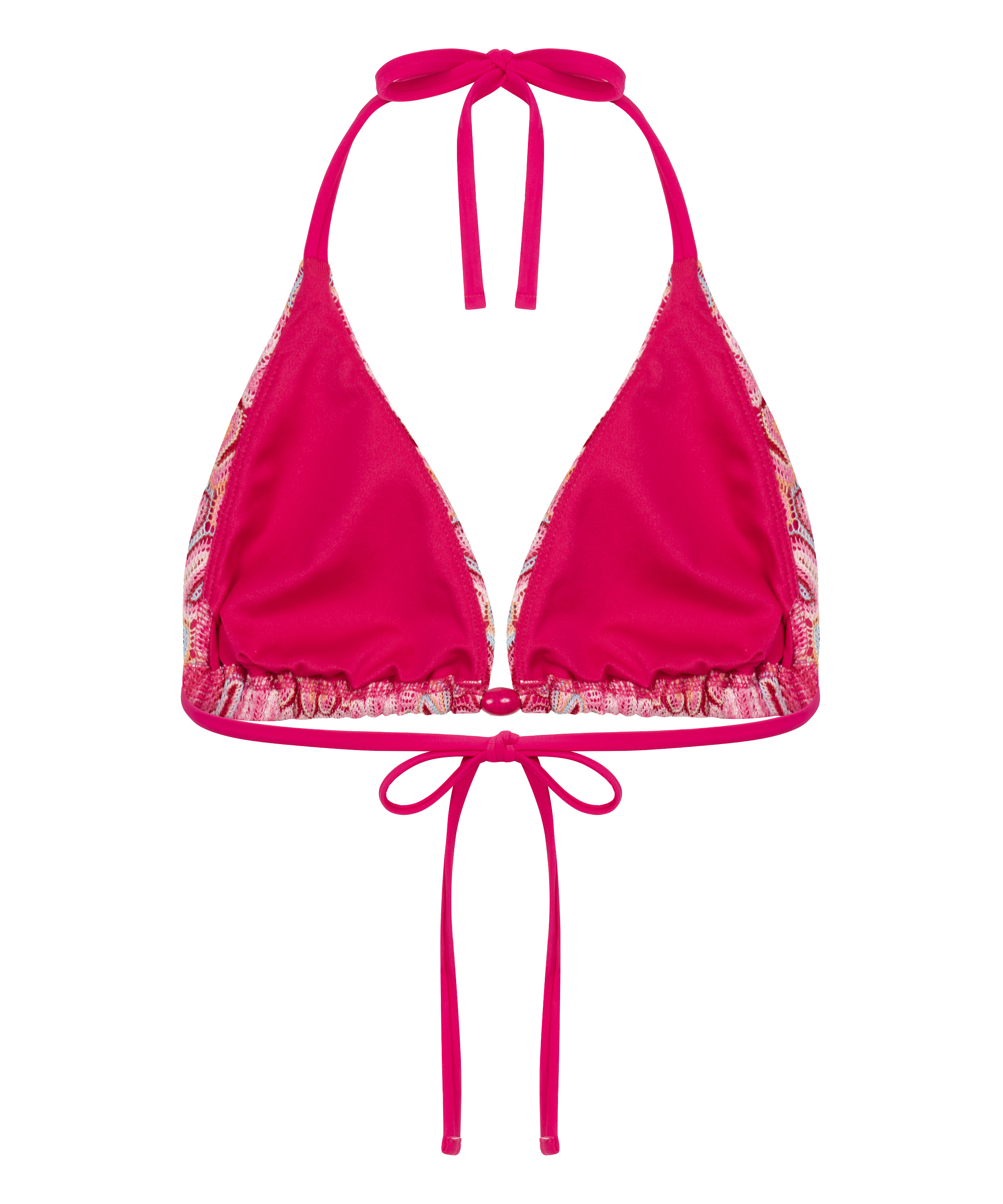 Tr&oacute;jkątny top od bikini Cali, R&oacute;żowy, main