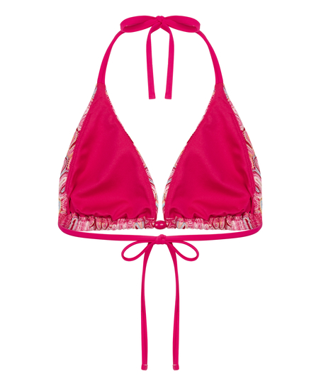 Tr&oacute;jkątny top od bikini Cali, R&oacute;żowy