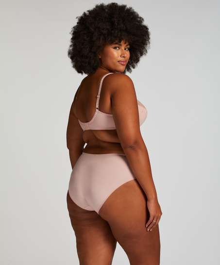 Biustonosz nieusztywniany z fiszbinami Diva, Różowy