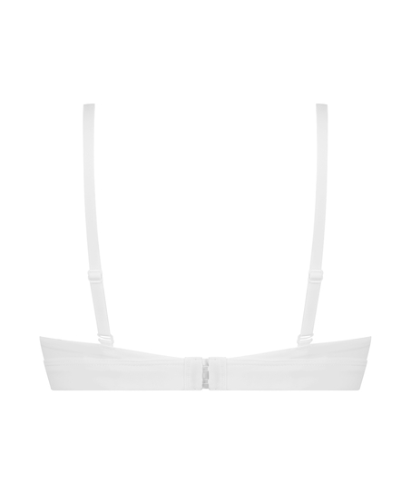 Usztywniany biustonosz bez fiszbin, Biały