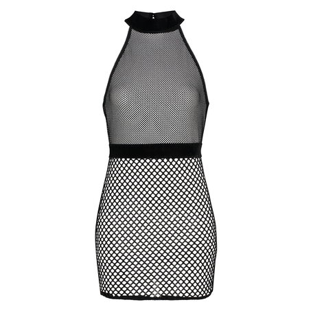 Morgana slipdress, Czarny