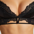 Biustonosz bralette Lainey, Czarny
