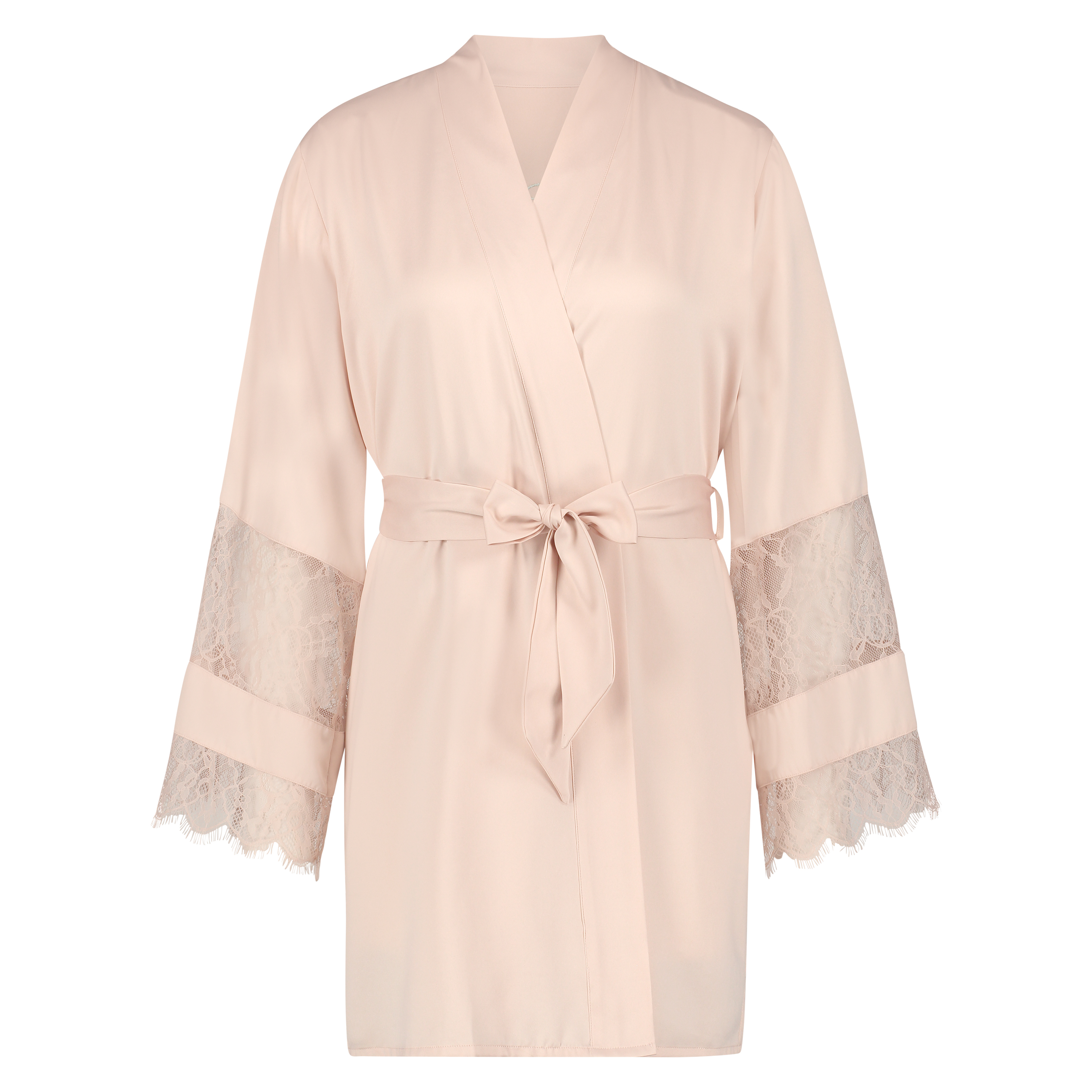 Kimono satynowe Bridal, R&oacute;żowy, main