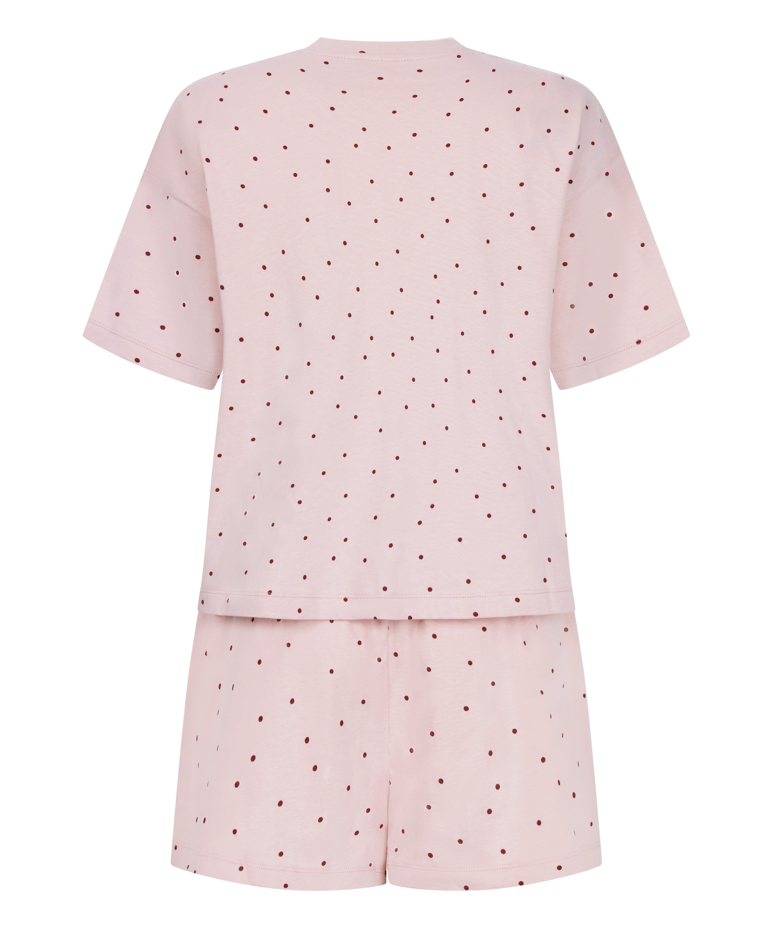 Zestaw Piżamowy Cotton Jersey Kr&oacute;tki, Fioletowy, main