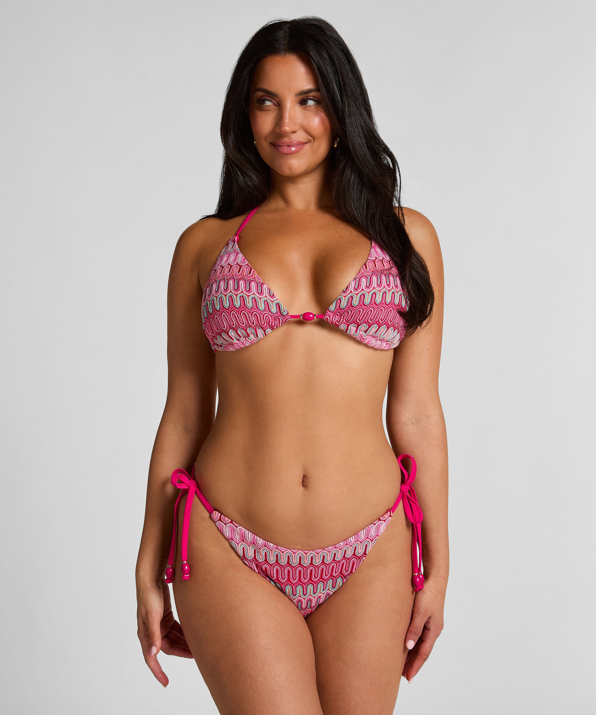 Top od bikini Cali Highleg, R&oacute;żowy
