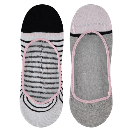 Zestaw 2 par skarpetek stopek, Różowy