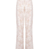 Spodnie Flower Linen, R&oacute;żowy
