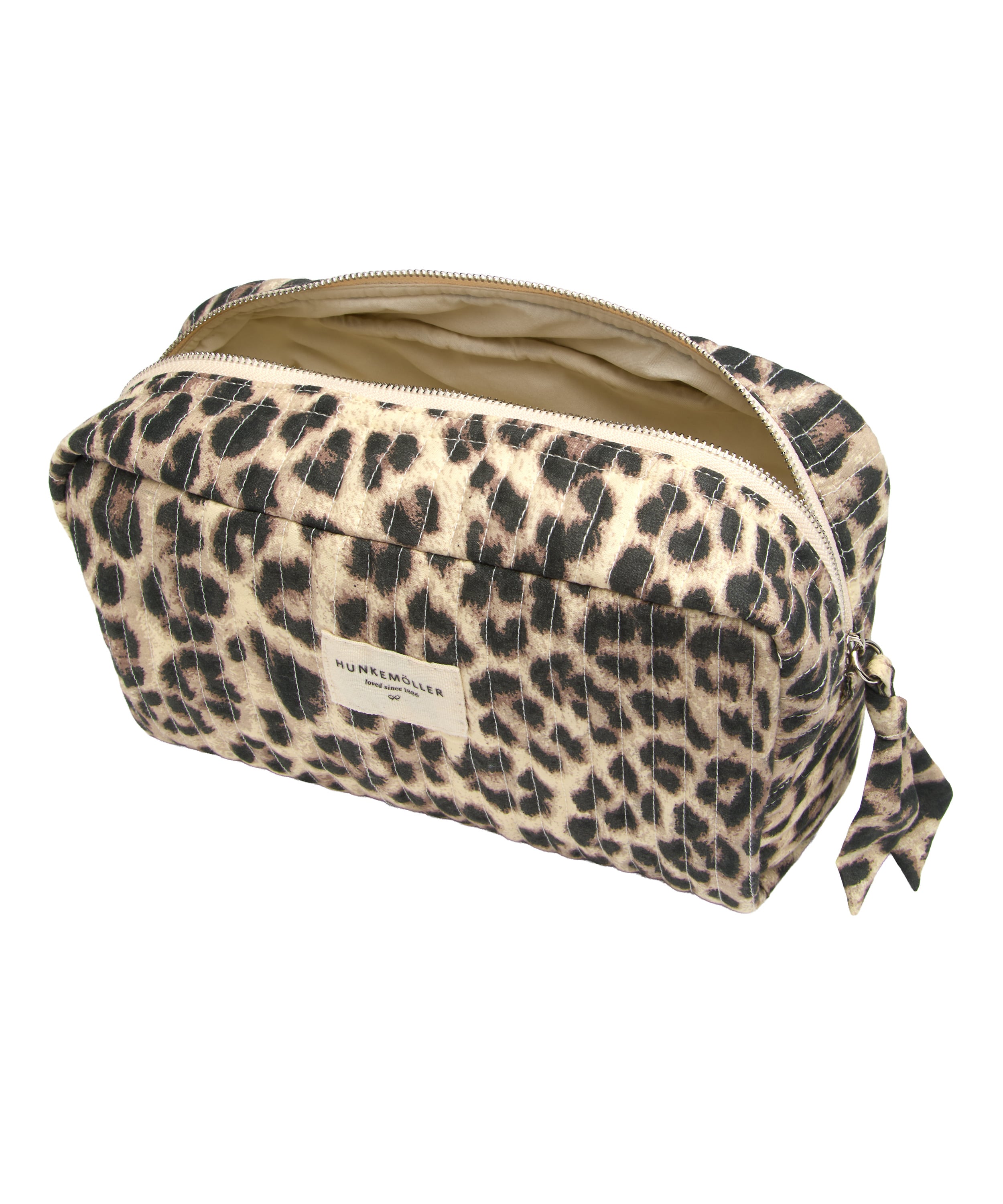 Kosmetyczka Duża Leopard, Beżowy, main