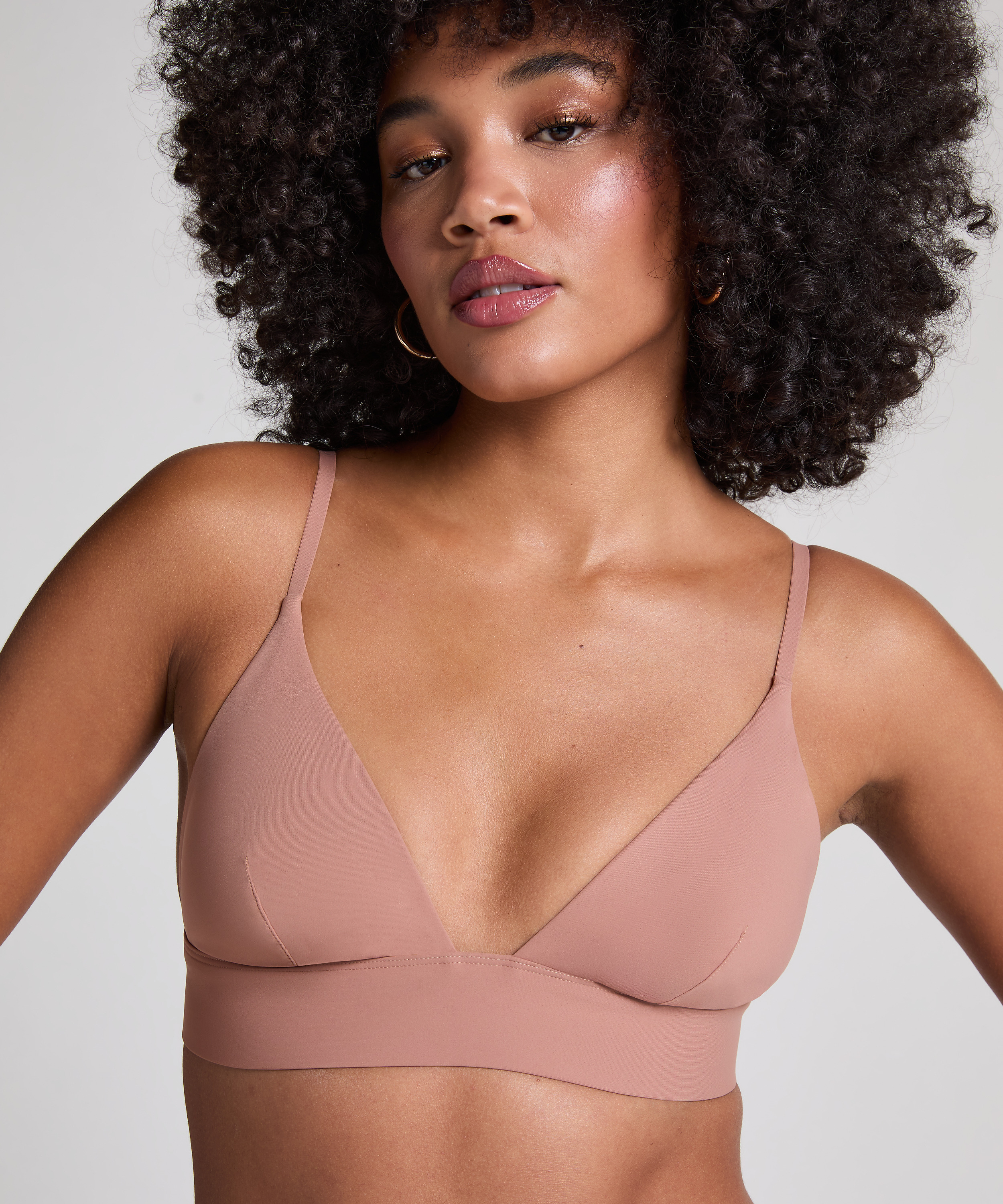 Tr&oacute;jkąt Bralette Smooth, Brązowy, main