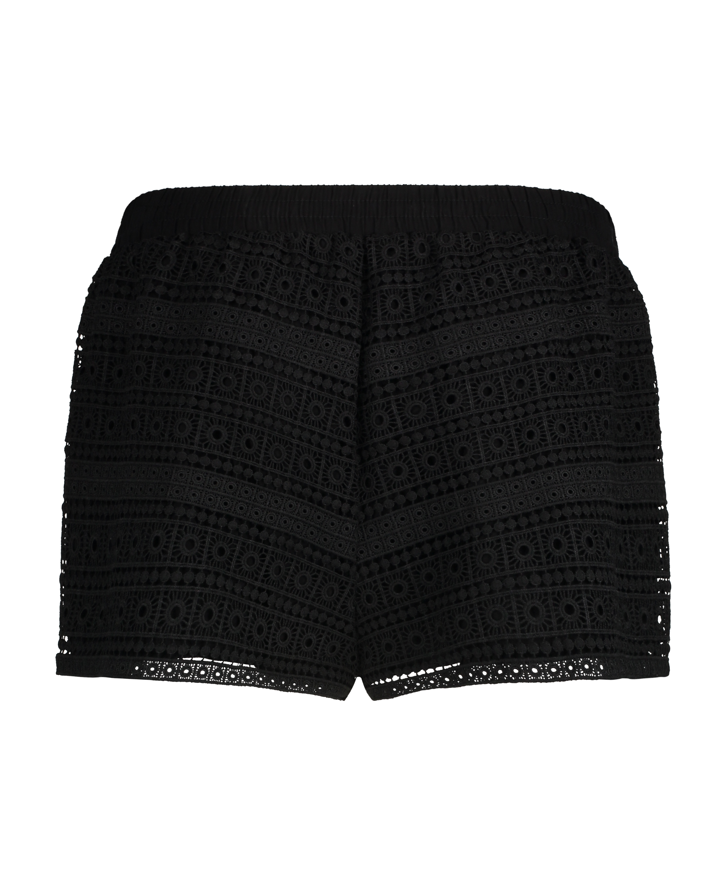Crochet shorts, Czarny, main