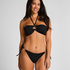 Top od bikini Bandeau Bahamas, Czarny