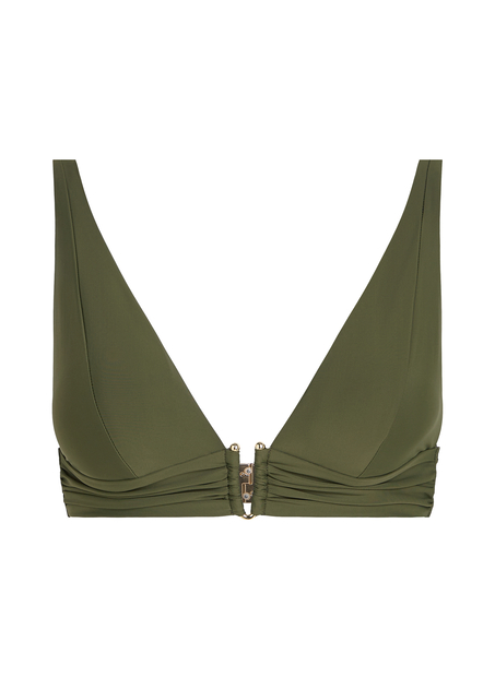 Tr&oacute;jkątna g&oacute;ra od bikini Luna, Zielony