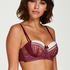 Kriss padded strapless underwired bra I AM Danielle, Czerwony