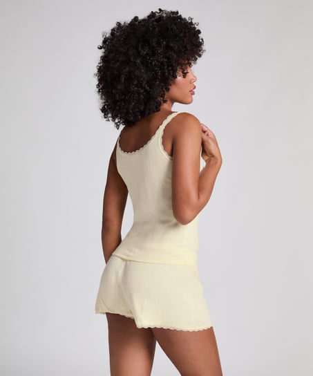 Szorty Pointelle, Żółty