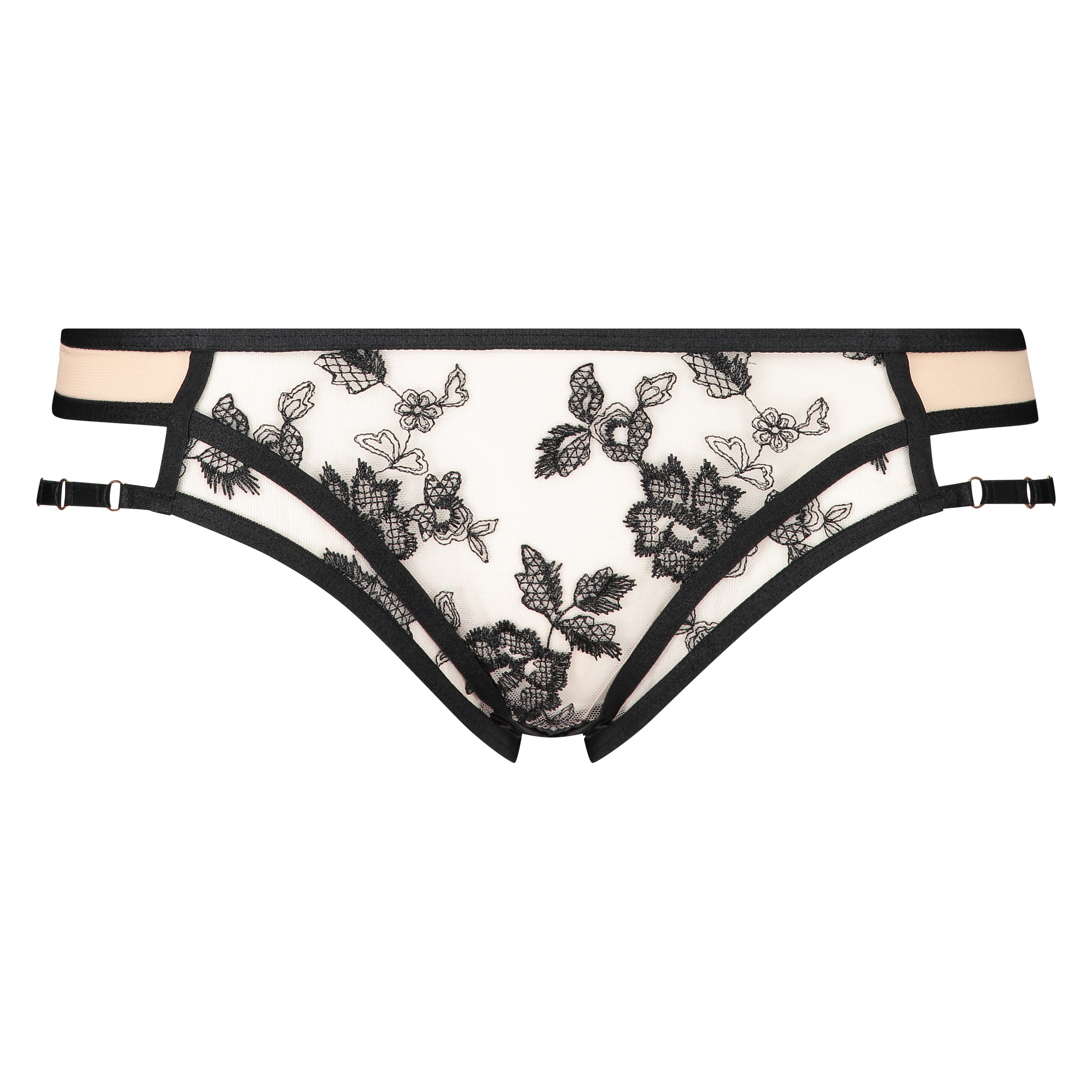 Dahlia open back Brazilian, Czarny, main