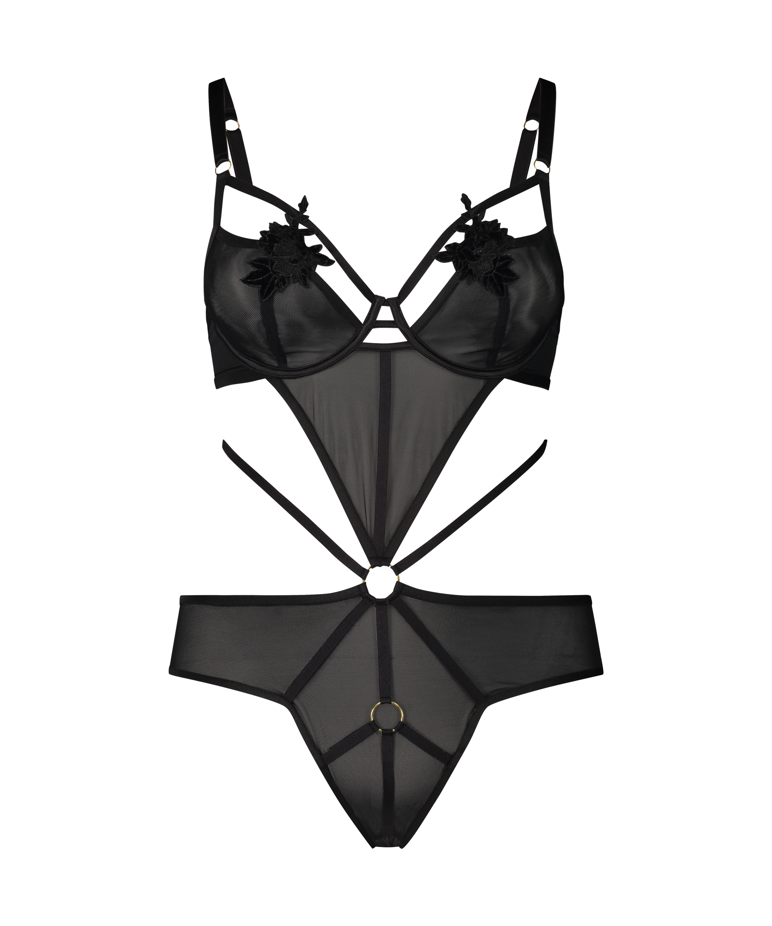 Body Curvy Effie Private, Czarny, main