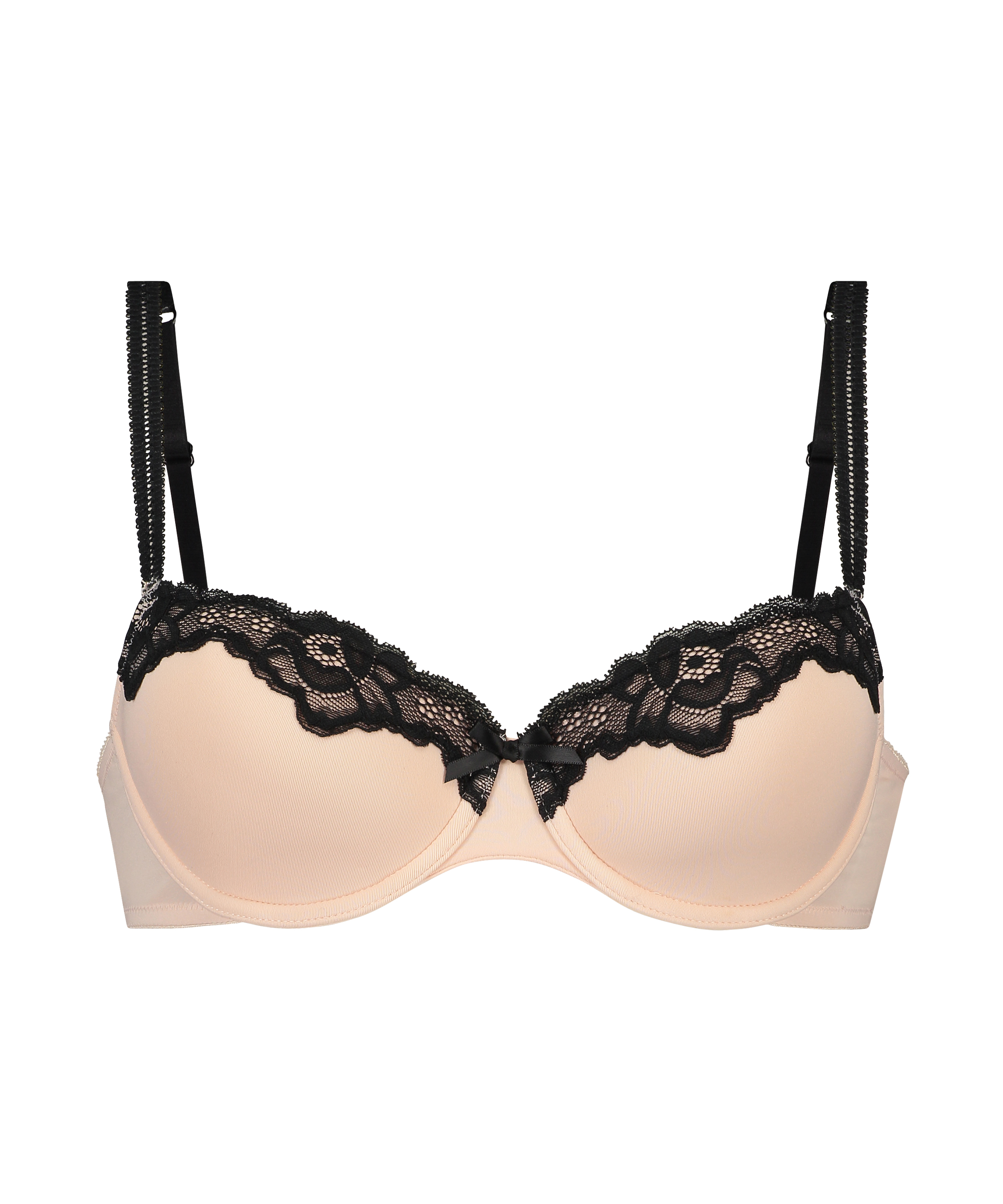 Biustonosz usztywniany z fiszbinami Secret Lace, R&oacute;żowy, main
