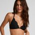 Tr&oacute;jkątny biustonosz bralette Whitney, Czarny