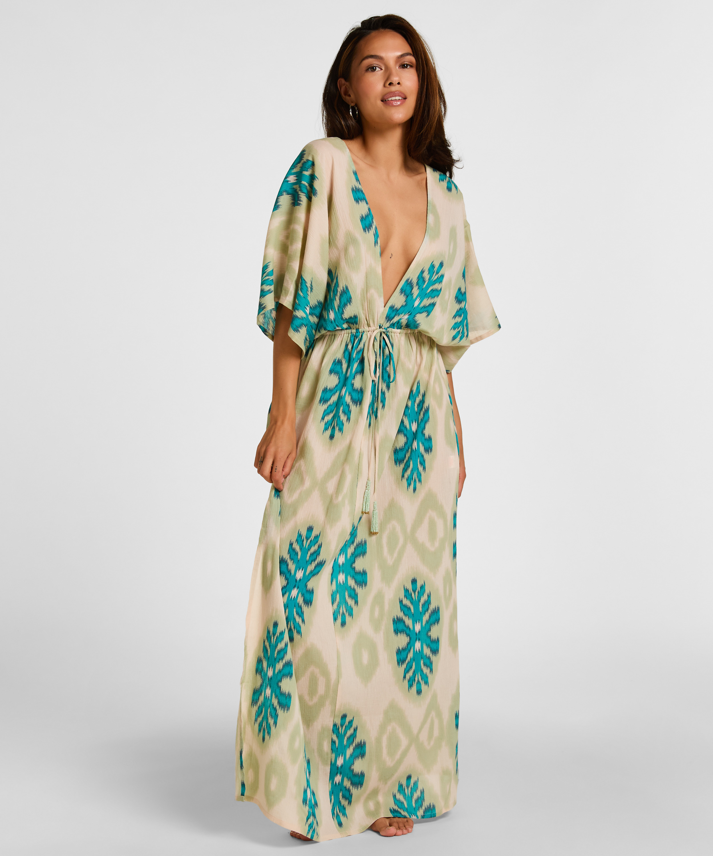 Sukienka Plażowa Glam, Zielony, main