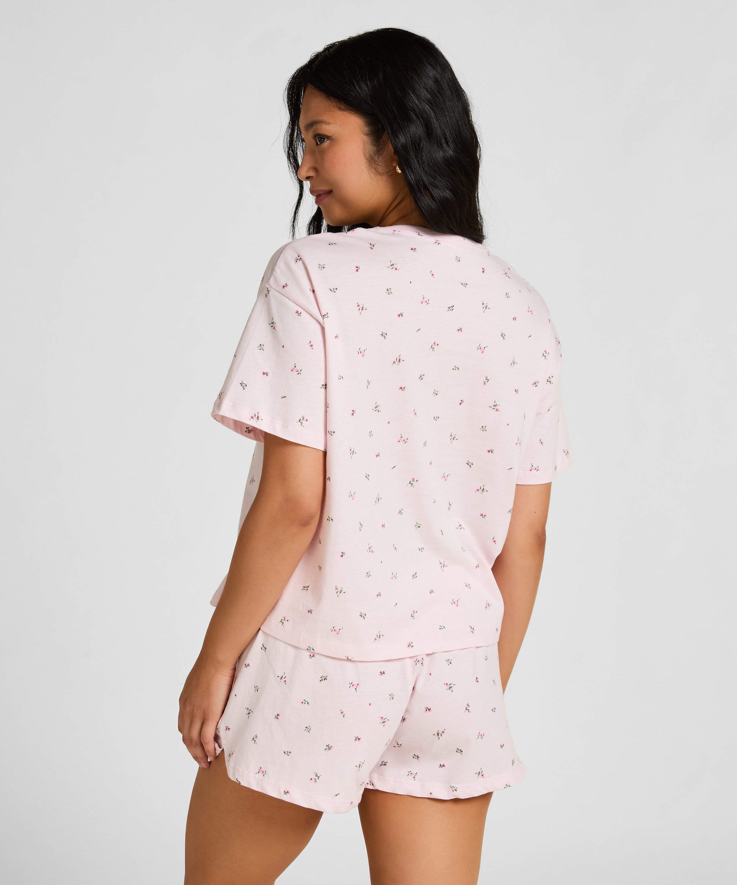 Zestaw piżamowy z bawełny, R&oacute;żowy, main