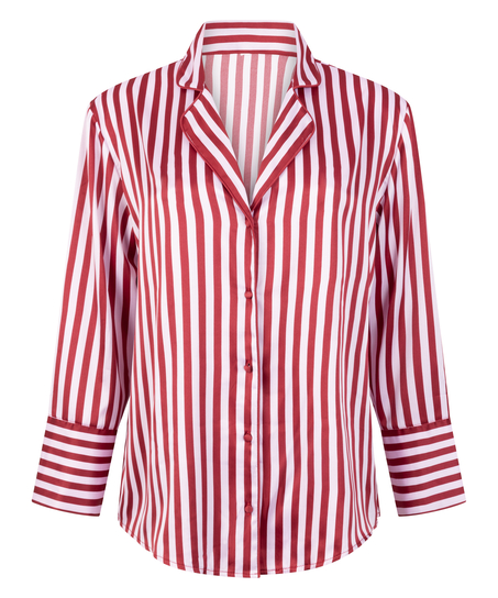 Kurtka z satyny z długimi rękawami, R&oacute;żowy