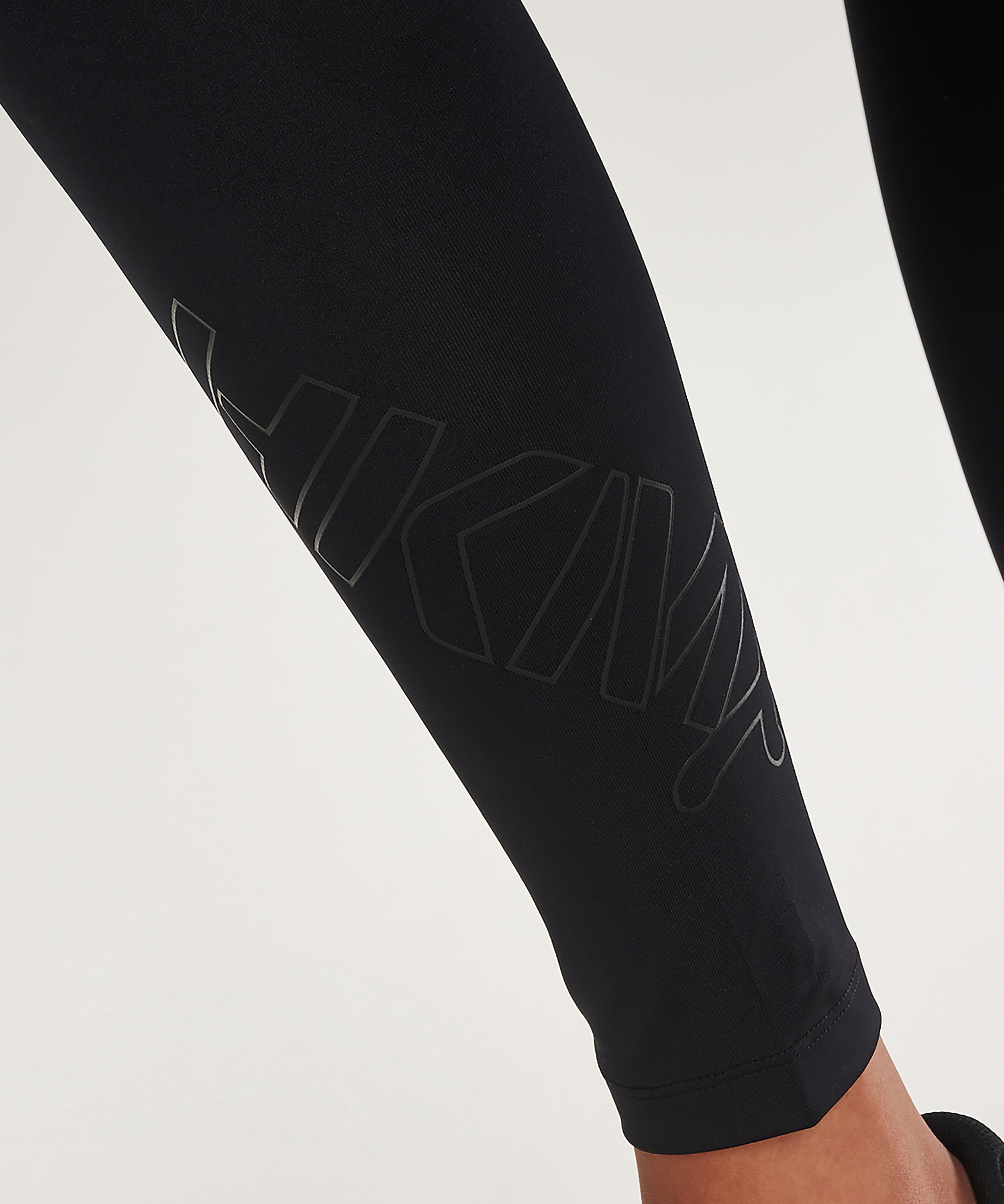 HKMX High waisted Sports Leggings, Czarny, main