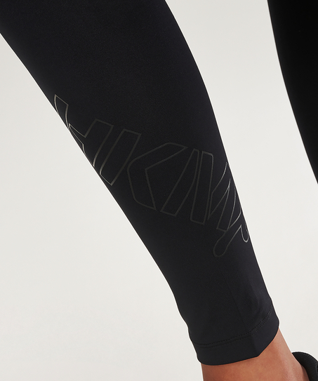 HKMX High waisted Sports Leggings, Czarny
