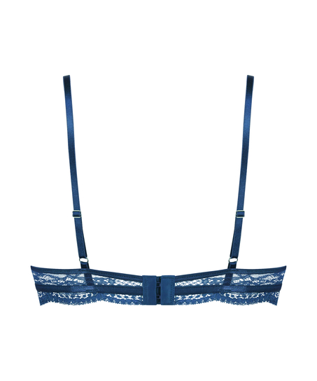 Nieusztywniany biustonosz z fiszbinami Isabelle, Niebieski