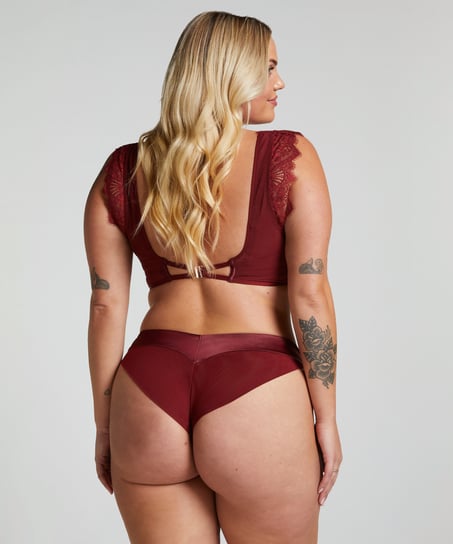 Usztywniany zabudowany biustonosz z fiszbinami Zoe, Czerwony