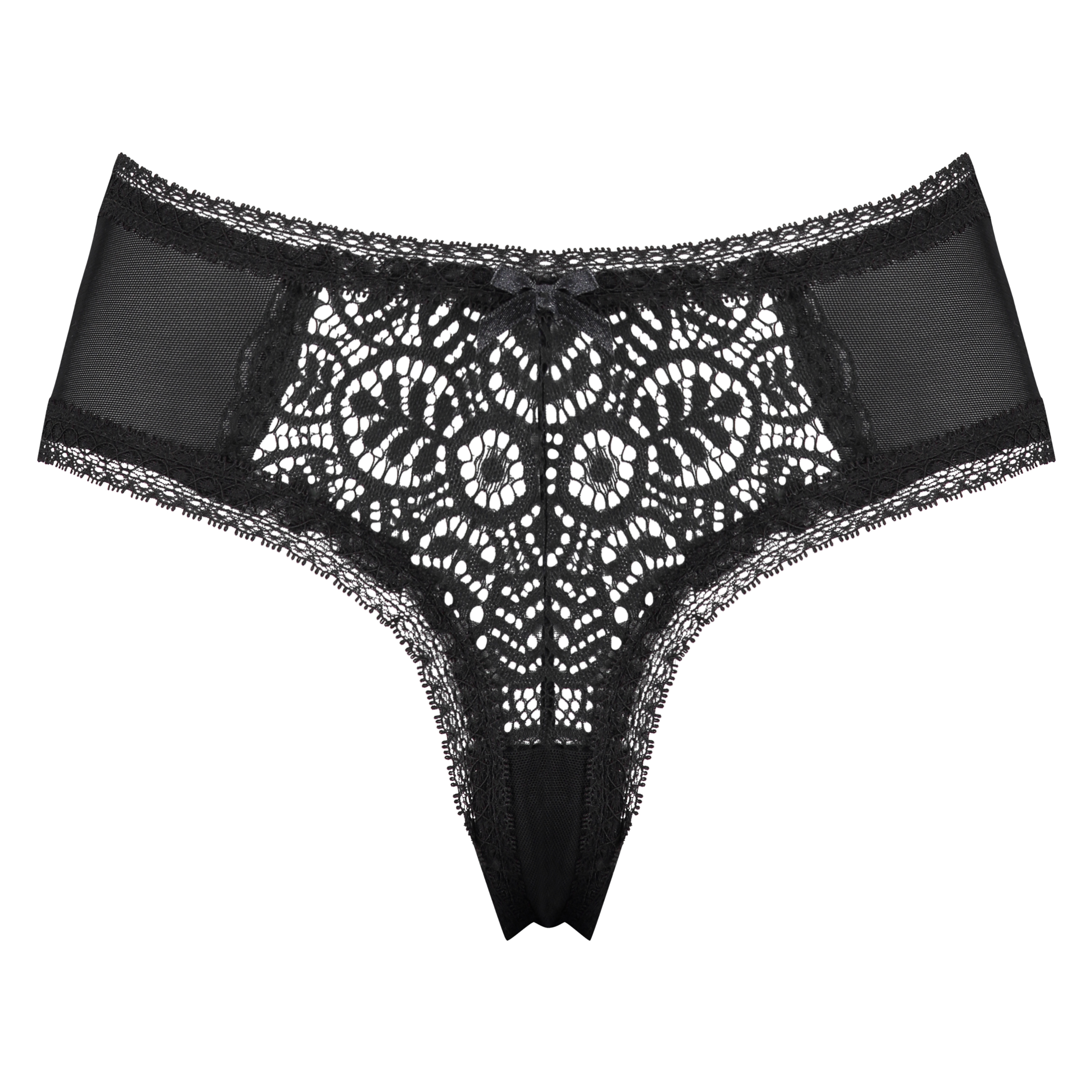 Zabrina V-shape Brazilian knickers, Czarny, main