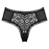 Zabrina V-shape Brazilian knickers, Czarny