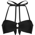 Luksusowy Top Bikini Bandeau z K&oacute;łkiem, Czarny
