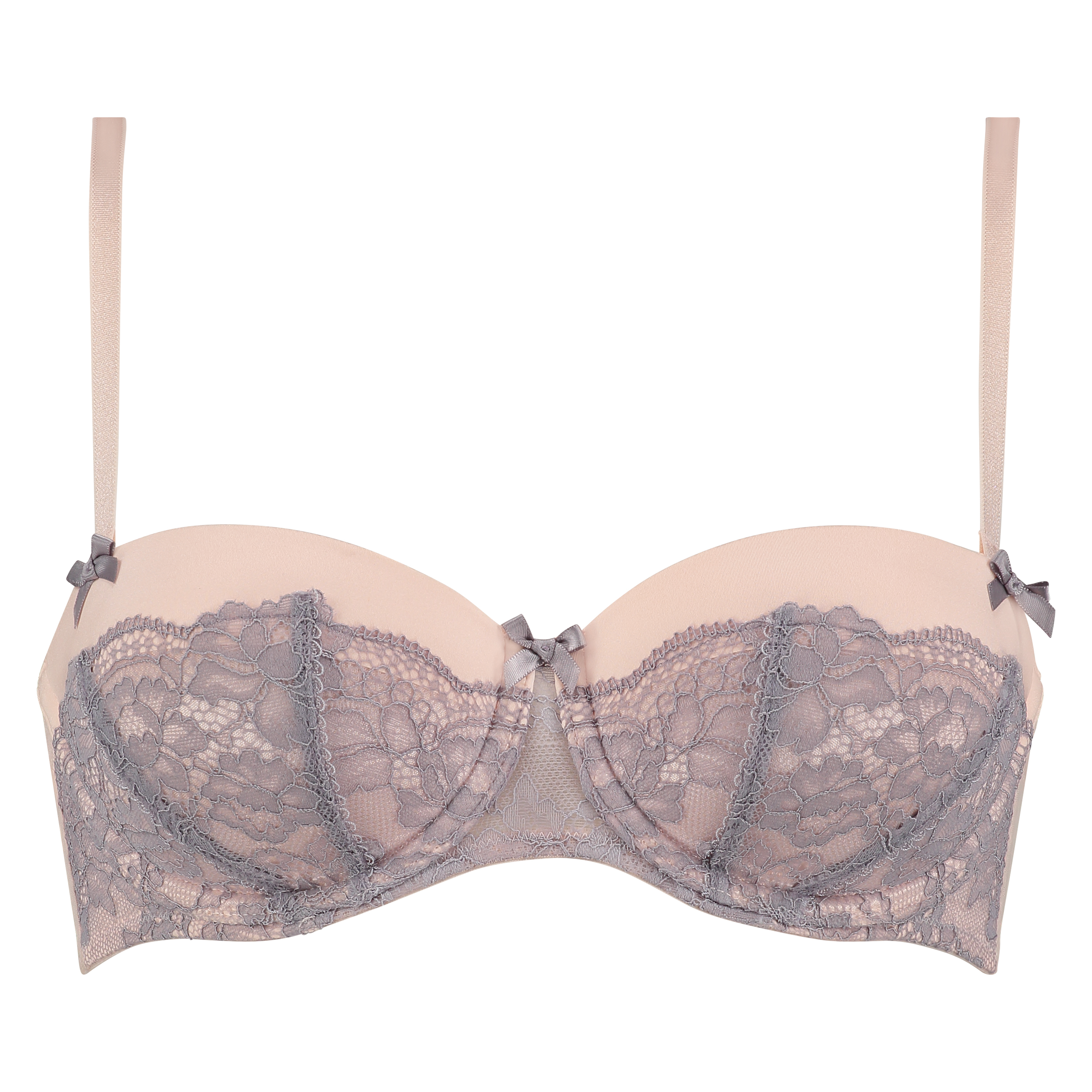 Padded strapless underwired bra  Lenka, Różowy, main