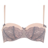 Padded strapless underwired bra  Lenka, Różowy