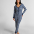 Dżersejowe onesie Fairisle, Niebieski