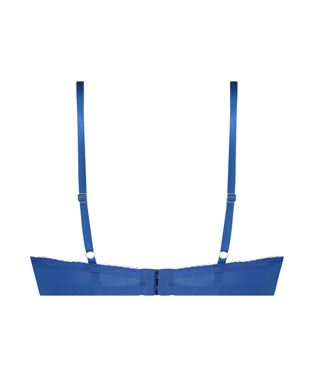 Biustonosz nieusztywniany z fiszbinami Anna, Niebieski