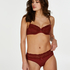 Cherry Padded Underwired Bra, Czerwony