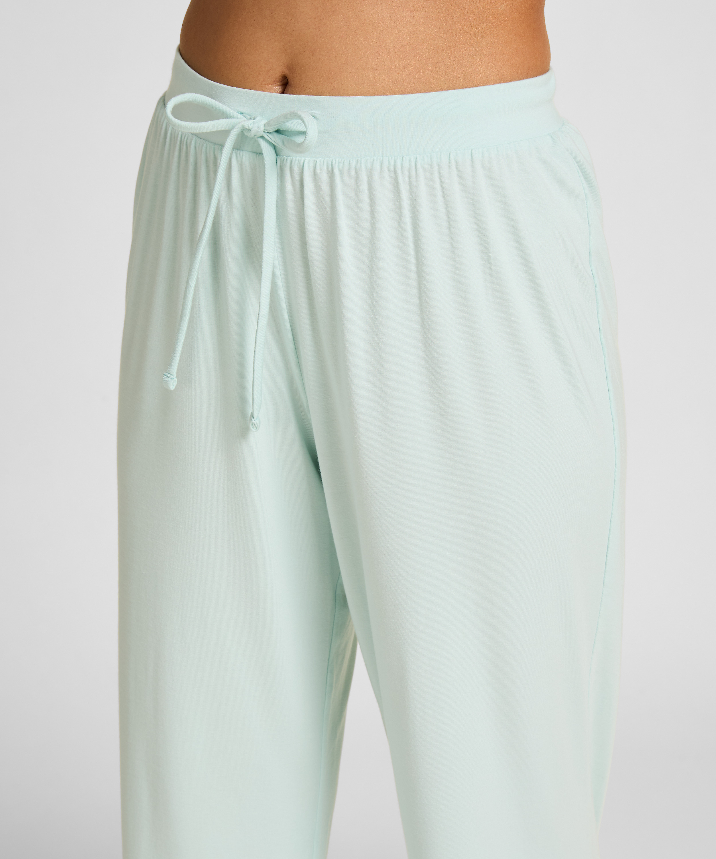 Spodnie Essential z dżerseju, Niebieski, main