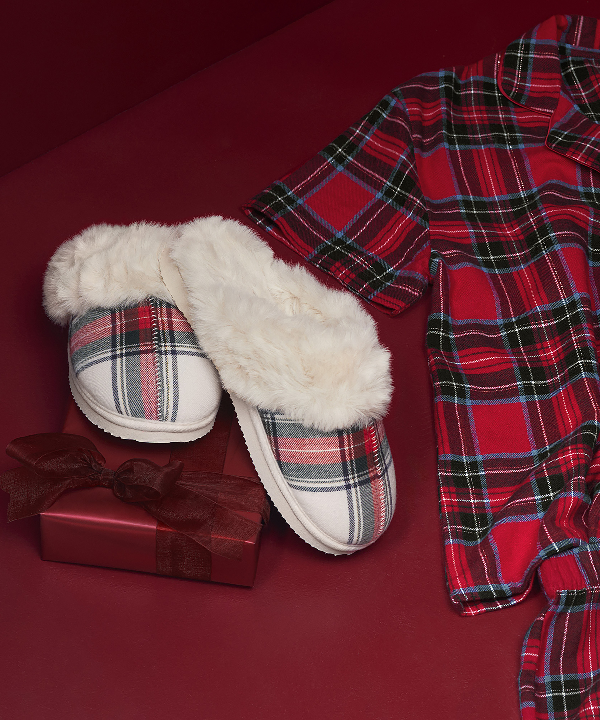 Kapcie Teddy Mule, Biały, main