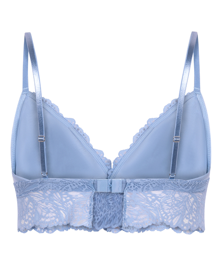 Tr&oacute;jkątny biustonosz bralette Posie, Niebieski