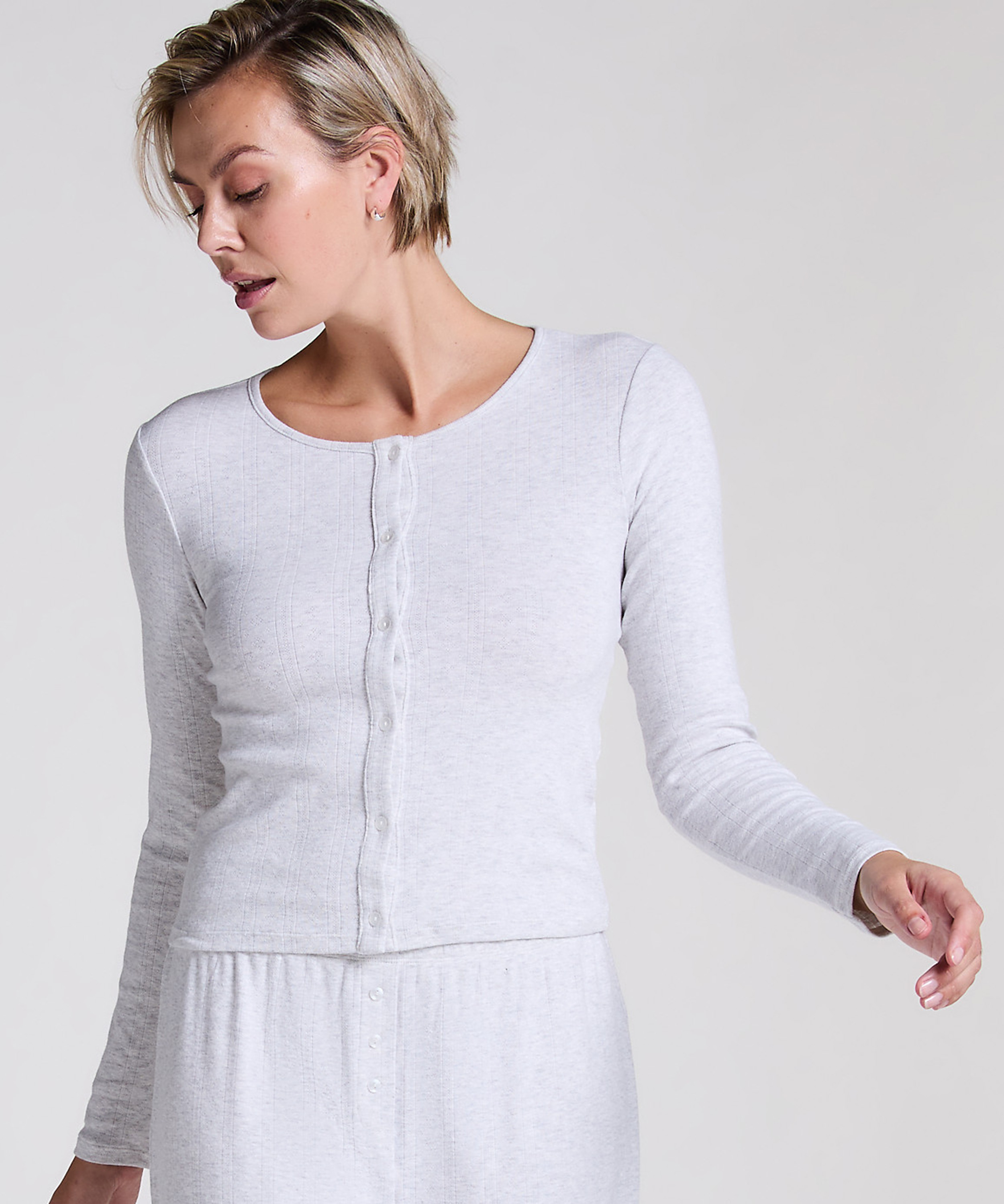 Top od piżamy, Szary, main