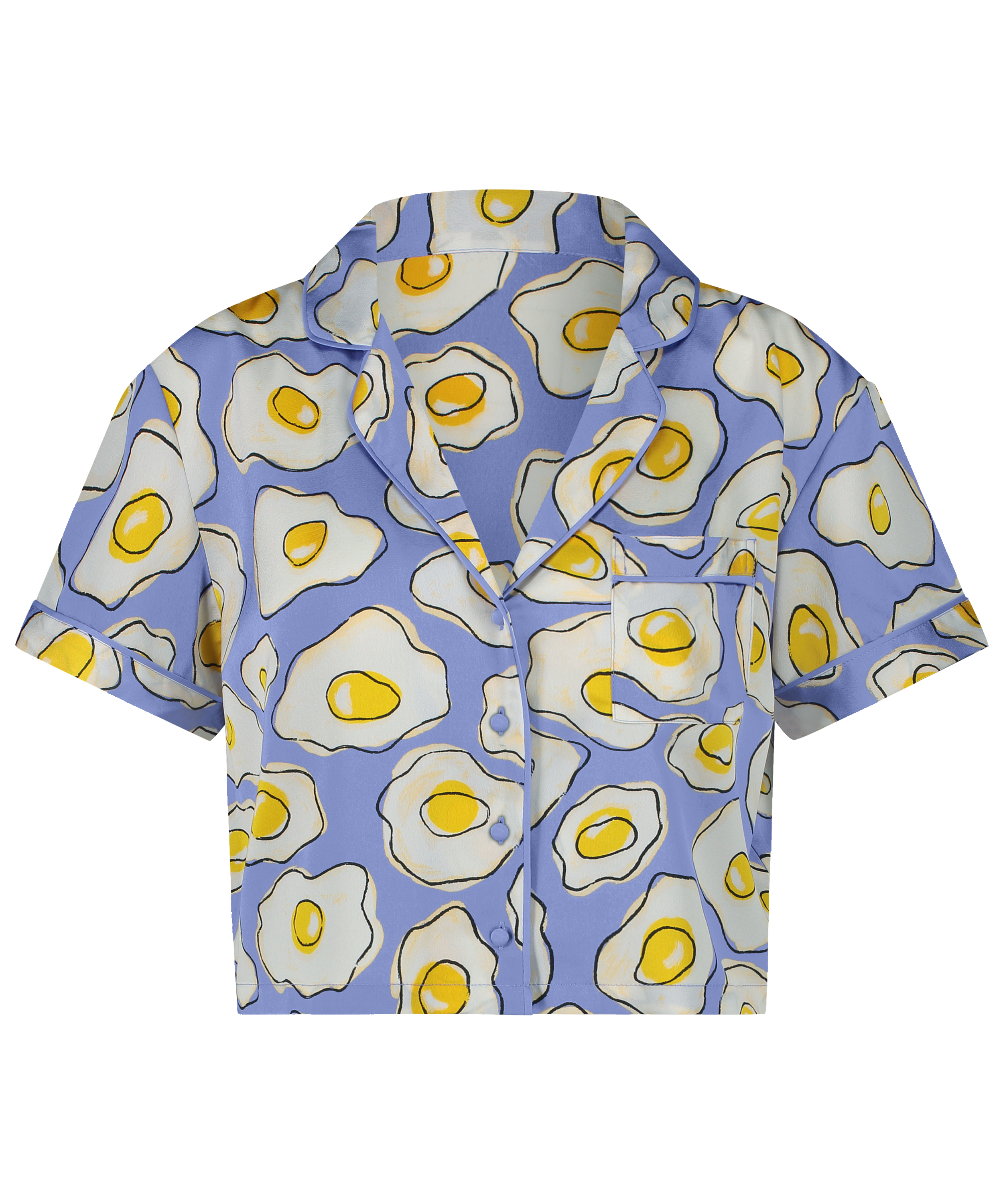 Satynowa narzutka Peppers z kr&oacute;tkim rękawem, Fioletowy, main