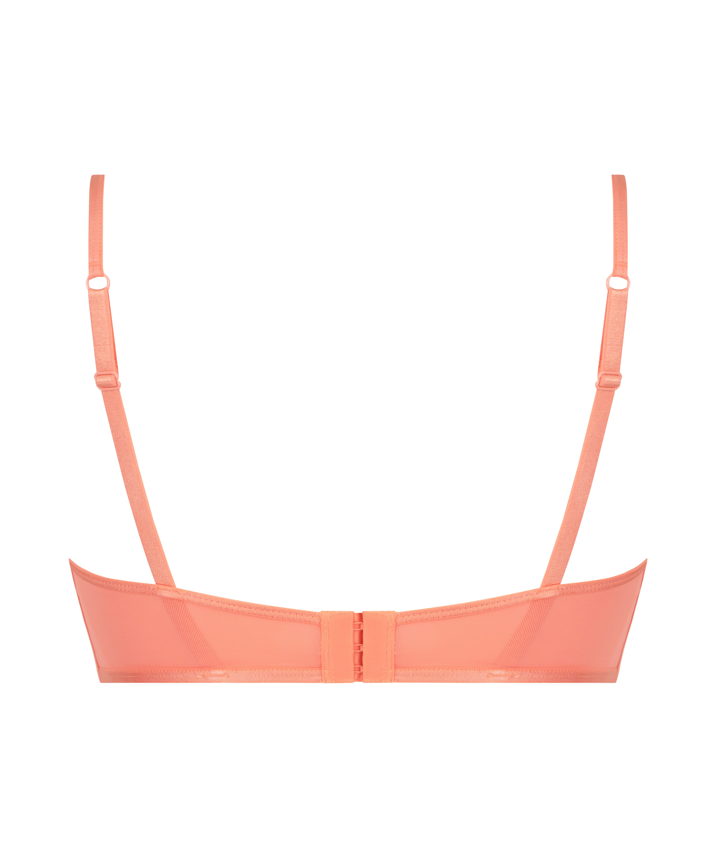 Seksowny biustonosz bralette z siateczki, Pomarańczowy, main