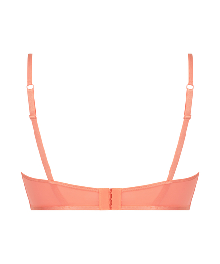 Seksowny biustonosz bralette z siateczki, Pomarańczowy