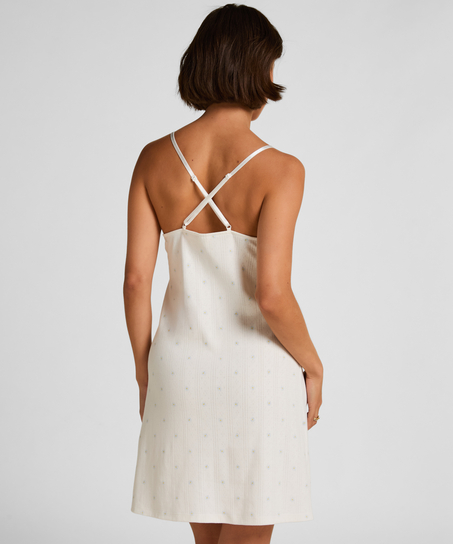 Satynowa halka Peonie, Biały