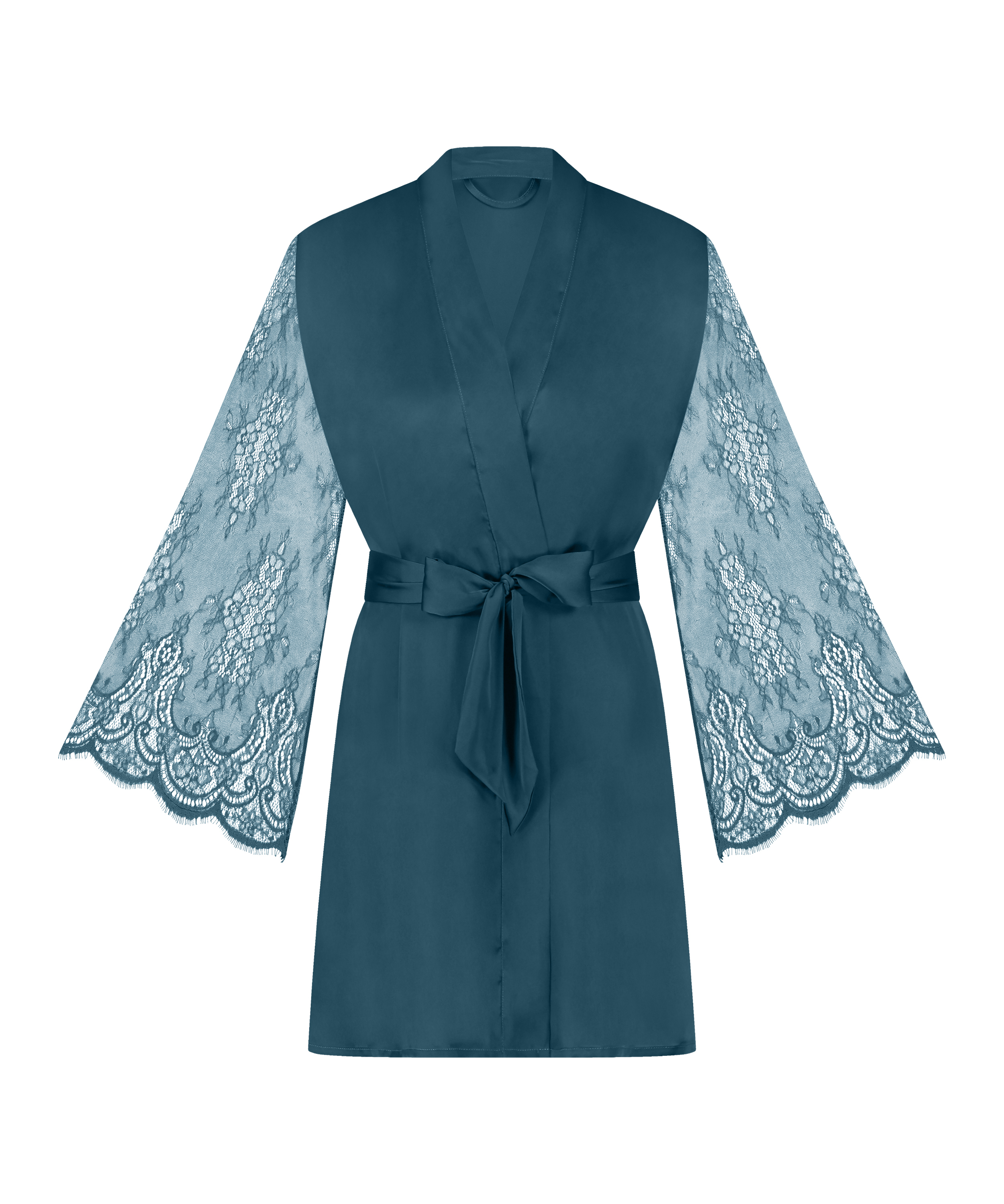Satynowe kimono, Niebieski, main