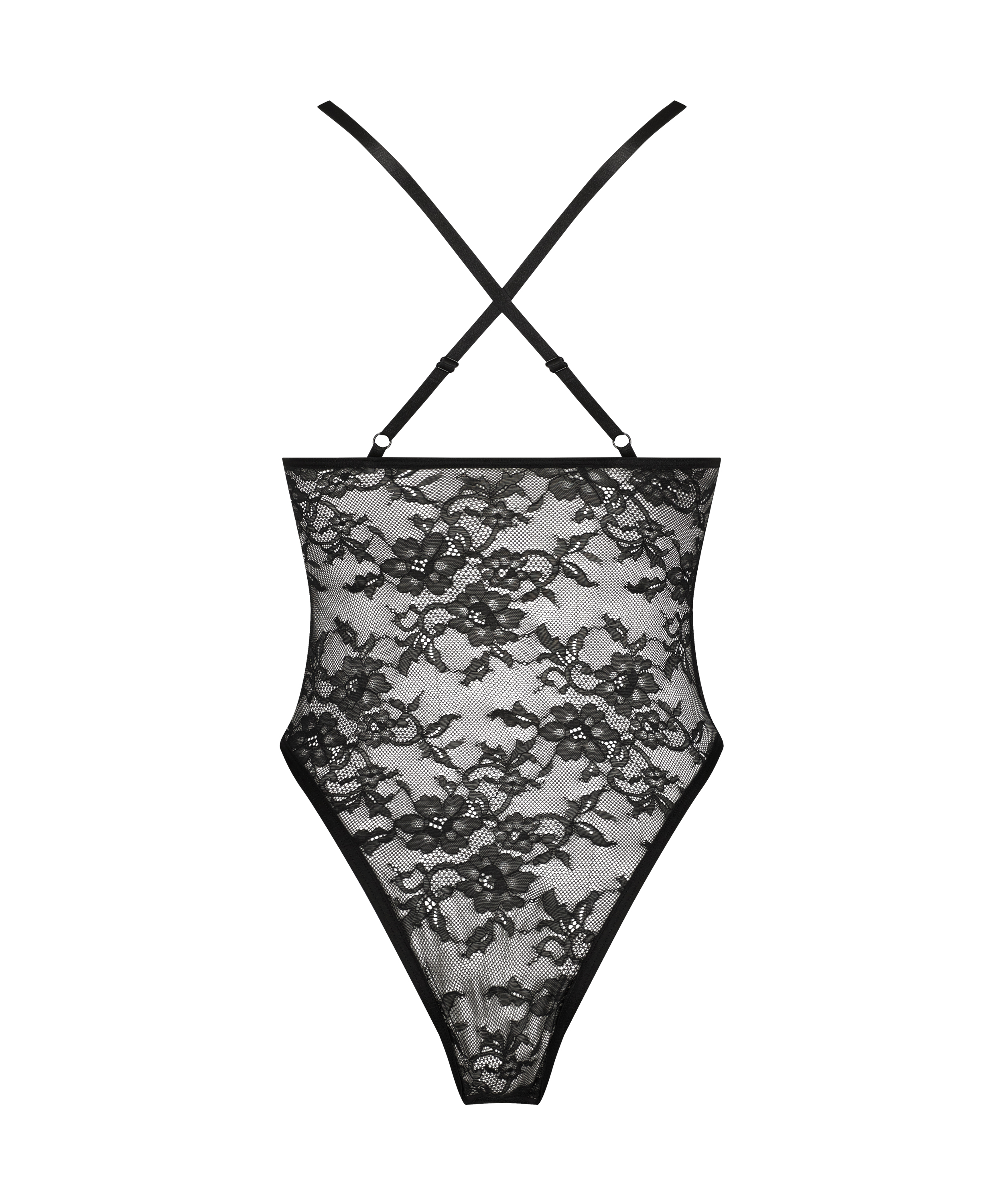 Body z wysokim wycięciem Sienna, Czarny, main